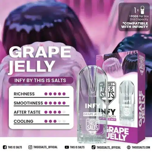 หัวพอต infy ราคาดีที่สุด ของแท้ หัวพอต infy ใกล้ฉัน กลิ่นเยลลี่องุ่น (Grape Jelly)