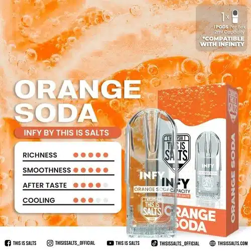 หัวพอต infy ราคาดีที่สุด ของแท้ หัวพอต infy ใกล้ฉัน กลิ่นโซดาส้ม (Orange Soda)