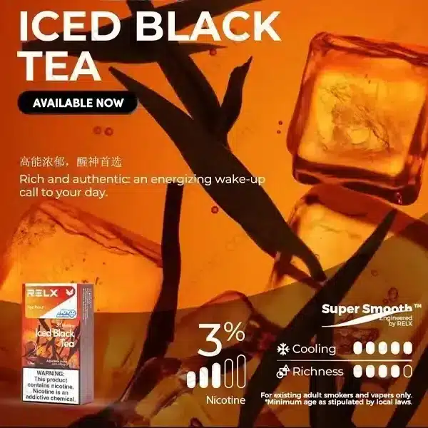 น้ํายา relx iced black tea ชาดำ