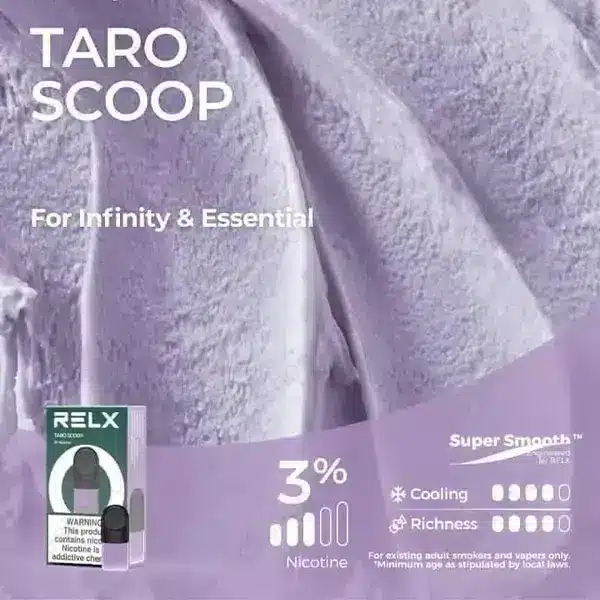หัวพอด relx taro scoop ไอติมเผือก
