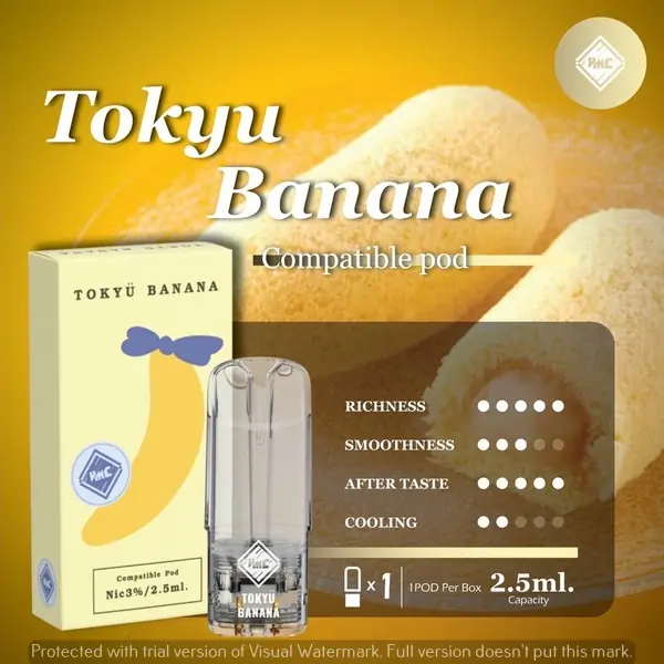 หัวพอต vcm 2.5 ml กลิ่นขนมโตเกียวบาบาน่า