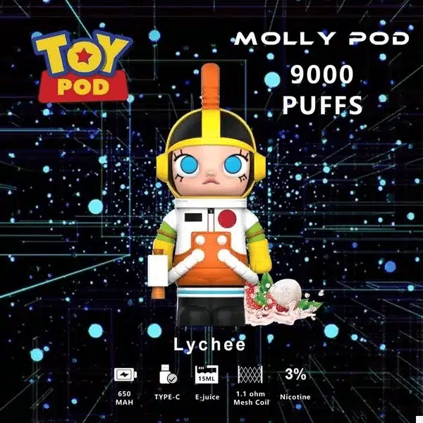 molly disposable pod 9000 puffs lychee